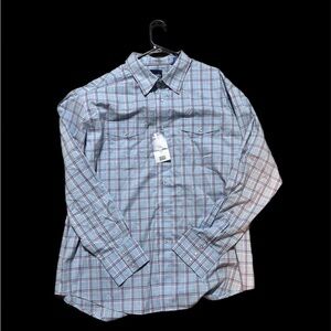 Men’s wrangler pearl button up classic shirt